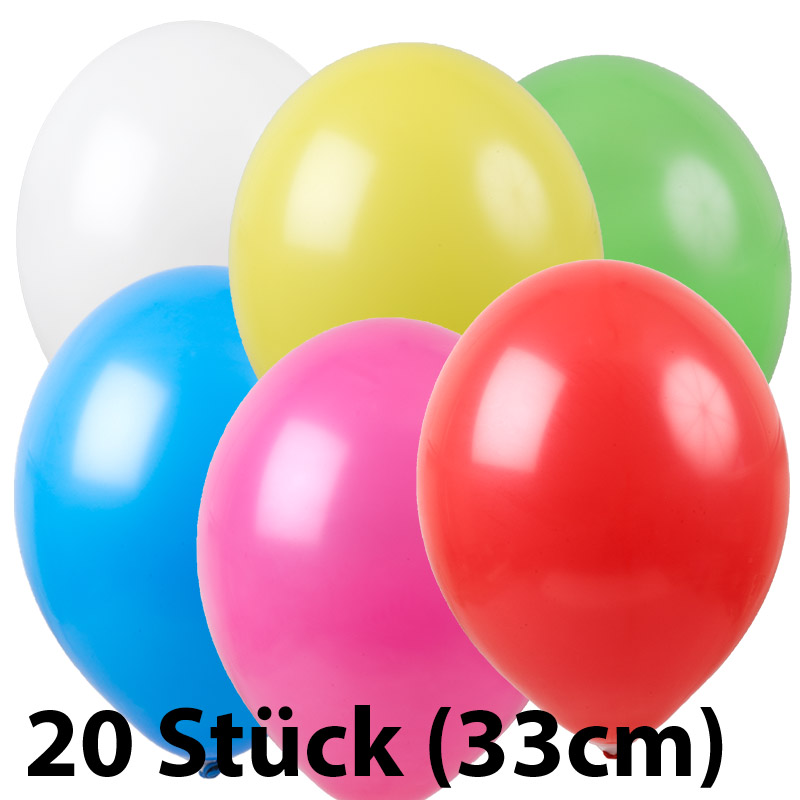 Latex-Ballons in verschiedenen Farben